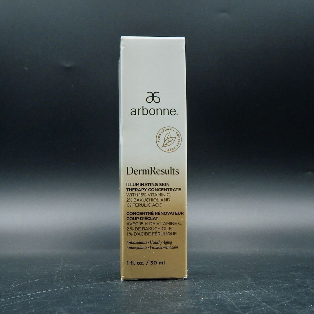 Arbonne DermResults Illuminating Skin Therapy Concentrate 1 Fl Oz New In Box